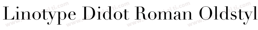 Linotype Didot Roman Oldstyle Figures字体转换